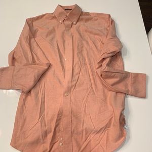 Lands end men’s long sleeve polo 15-32 orange